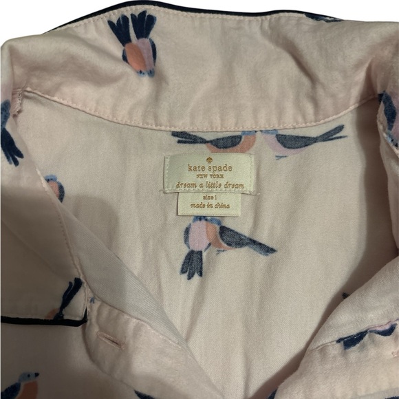 kate spade new york Print Sateen Woven Sleep Shirt - Picture 6 of 6